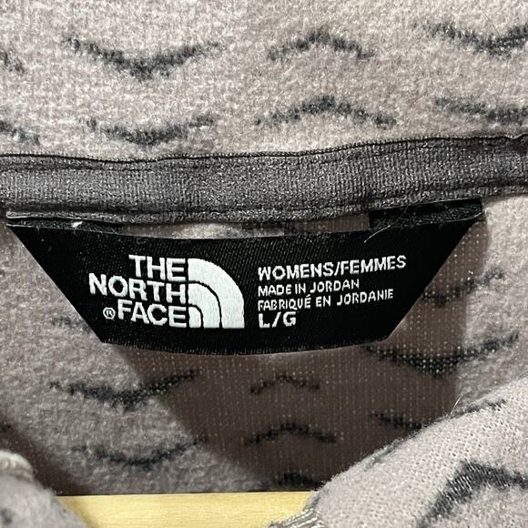 The North Face Novelty Glacier Pullover Sweater Fleece Gray Comfort Large NWT - Picture 3 of 7